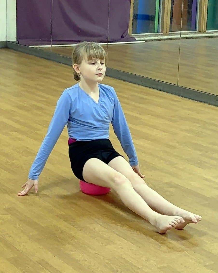 PBT class with barre and ball at En Pointe Theatre Arts Cardiff